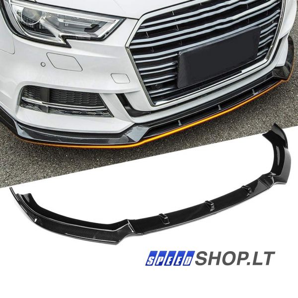 AUDI A3 priekinio bamperio pažeminimas Carbon